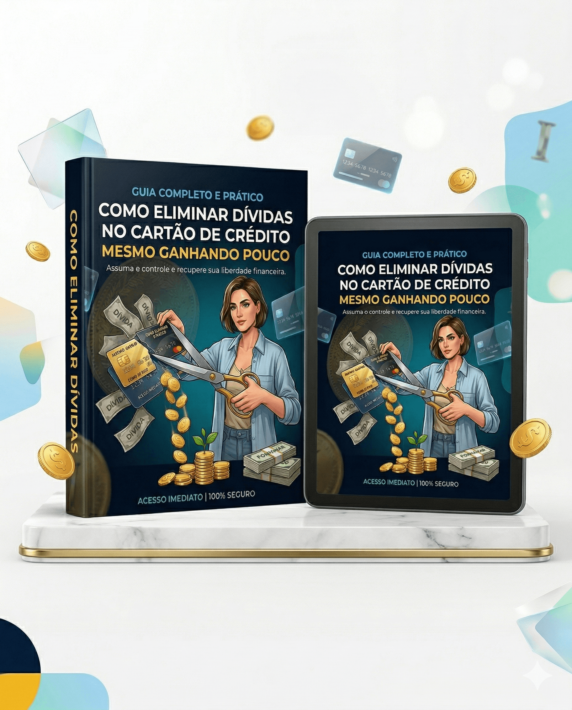 Capa do e-book: Como eliminar as dívidas com cartão de crédito